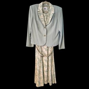 Vintage 80s Leslie Fay floral 2 piece set